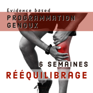 Programmation - Rééquilibrage genoux - 6 semaines